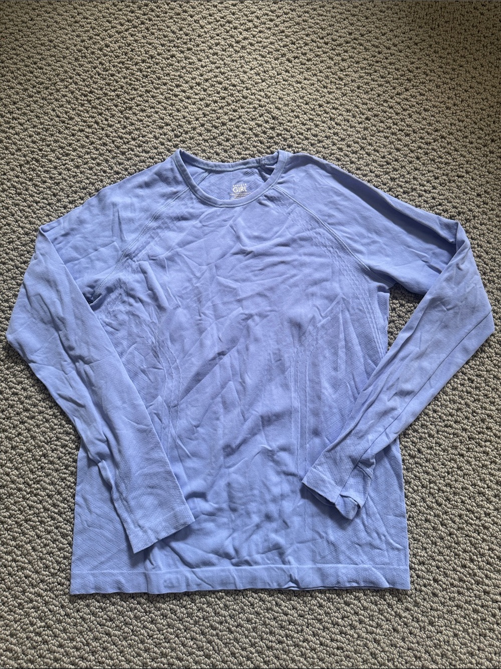 Athleta Girl Lilac Long-Sleeve Crew- 14
